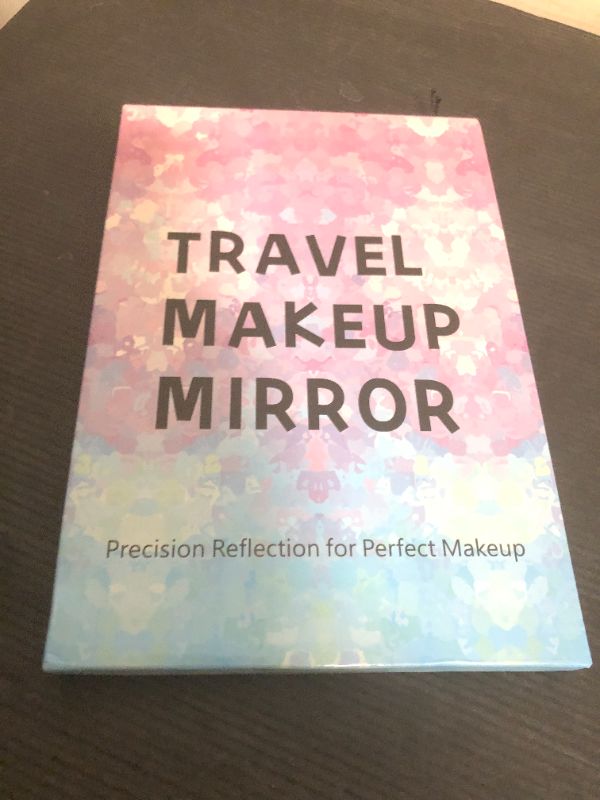 Photo 1 of YEKKOPT Travel Makeup Mirror with Lights, Portable Small Beauty LED Vanity Mirror with Lights, 1200mAh Battery, Dimmable Touch Screen, Tabletop Folding Compact Mirror,Women Gift