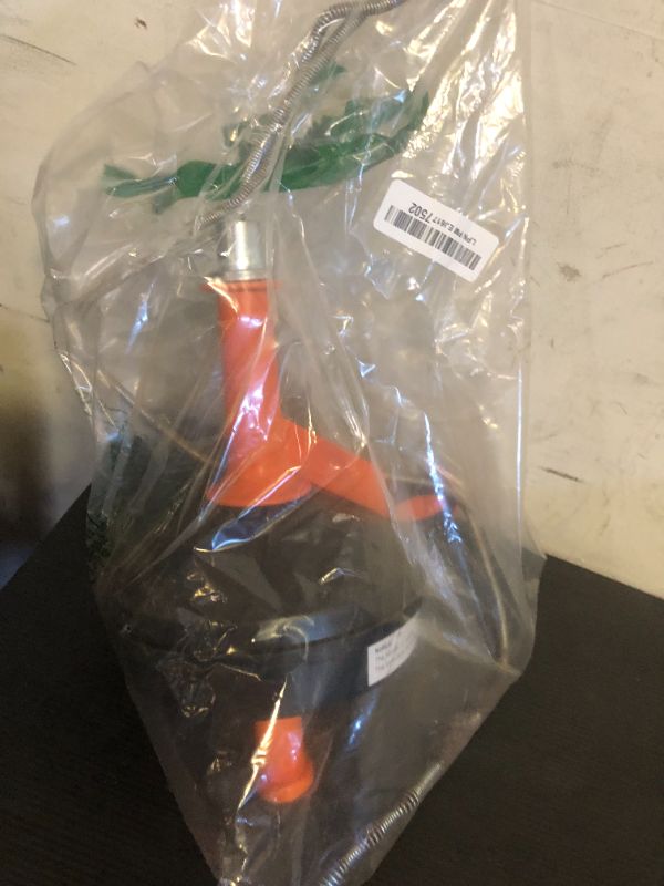 Photo 1 of Drain Auger, Clog Remover with Drill Adapter, 25 Feet Flexible Plumbing Snake Use Manually or Powered for Kitchen,Bathrom and Shower Sink, Comes with Gloves (orange)