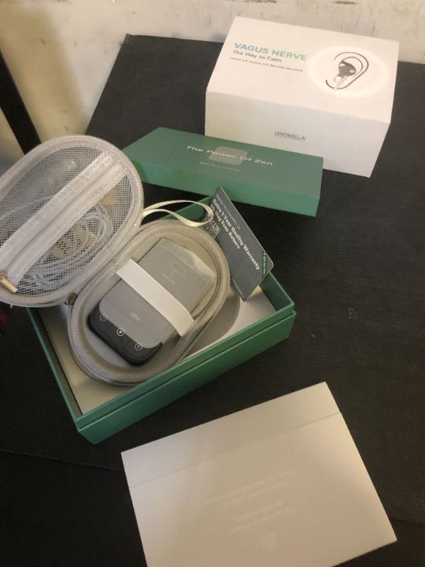 Photo 1 of ZENOWELL Auricular Vagus Nerve Stimulator | Sleep Aid Device | Patented Vagus Nerve Wearable Device for Restore Calm, Stress Relief and Recover | Relaxation Device for Long-Term Wellness