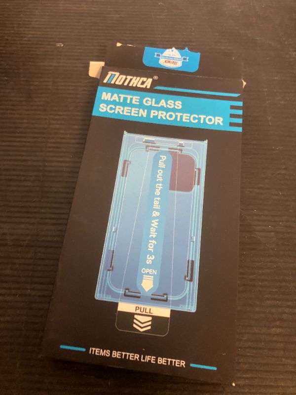Photo 1 of Mothca 2 Pack Matte Privacy Screen Protector for iPhone 16 / iPhone 15 (6.1 inch) [Auto Fit Box Dust-Free] Anti Spy Anti-Glare Anti-Fingerprint Full Coverage Tempered Glass, Smooth as Silk