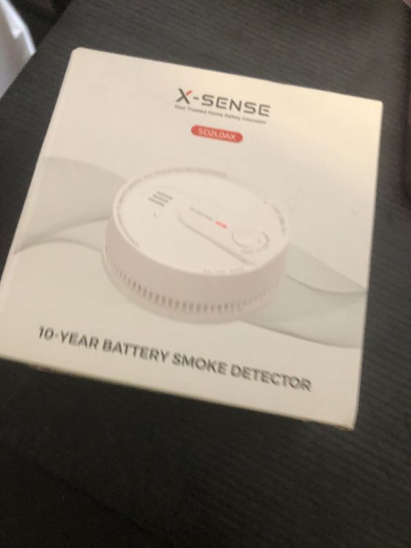 Photo 1 of X-Sense  Detector, 10-Year Battery Smoke Fire Alarm with Photoelectric Sensor, LED Indicator & Silence Button, 1-Pack