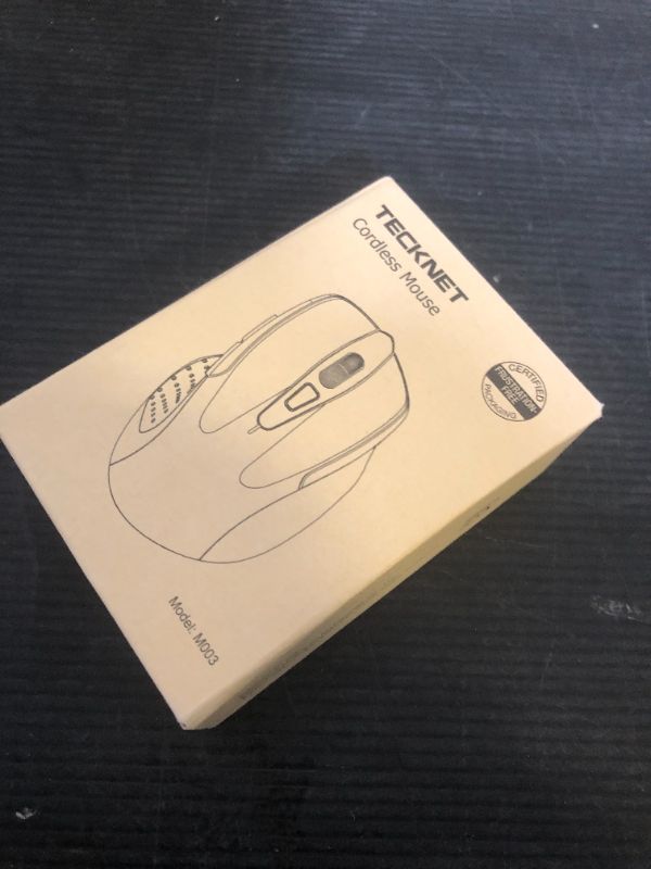 Photo 1 of TECKNET Wireless Mouse, 2.4G Ergonomic Optical Mouse, Computer Mouse for Laptop, PC, Computer, Chromebook, Notebook, 6 Buttons, 24 Months Battery Life, 2600 DPI, 5 Adjustment Levels