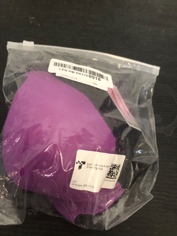 Photo 1 of YooMee Push Up Bra for Women,Lace Bras with Underwire Cups,Comfort Padded T-Shirt Bra Add One Cup Purple