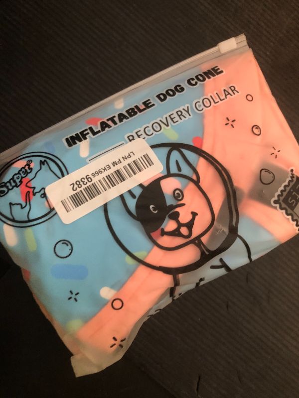 Photo 1 of Supet Inflatable Dog Cone Collar Alternative After Surgery, Doggie Neck Donut Collar Recovery E Collar, Soft Dog Cone for Small Medium Large Dogs