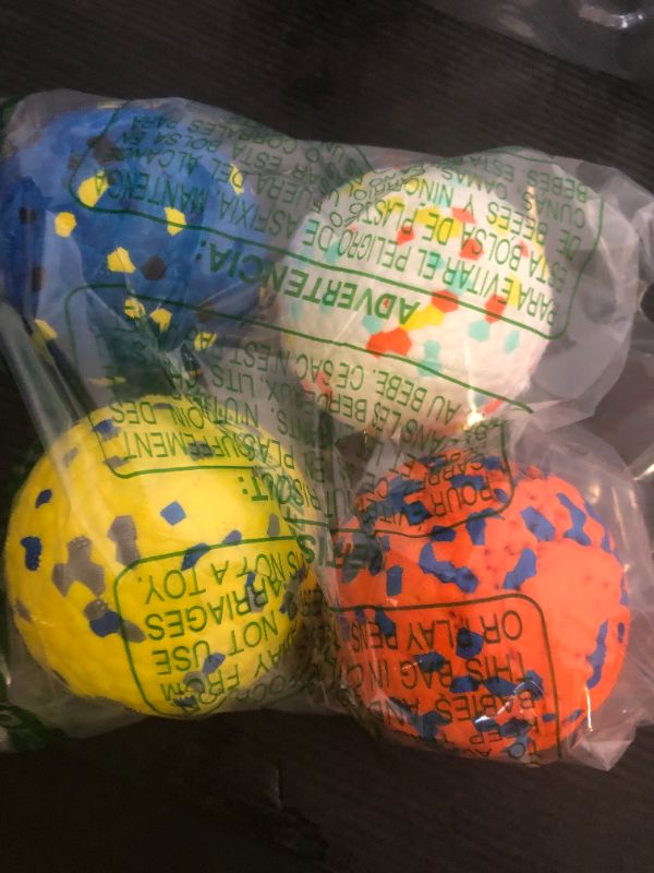 Photo 1 of HSIGIO Dog Balls Tennis Ball Toys 4Pack 3''Dog Toys for Aggressive Chewers Indestructible Durable Teething Chew Bouncy Safe Balls Dogs Floating for Water Toy Fetch Pet Ball for Large Medium Dogs
