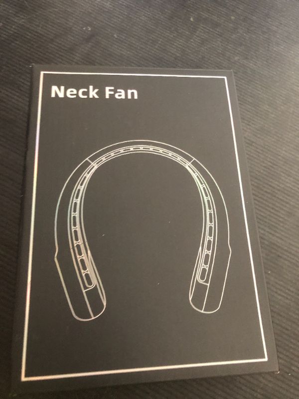 Photo 1 of KIDEE Neck Fan, Portable Fan, Neck Fans Rechargeable, Upgraded LED Display, 4000 mAh Battery Operated, 3 Speeds Adjustable Personal Wearable Fan, Gifts for Women Men, Light Blue