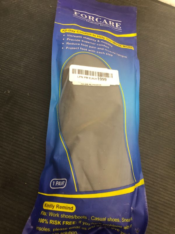 Photo 1 of Plantar Fasciitis Insoles Arch Supports for Men and Women Shoe Inserts Orthotics - Athletic Shoe Insoles for Flat Feet Arch Heel Pain High Arch Womens 10-10.5 | Mens 8-8.5