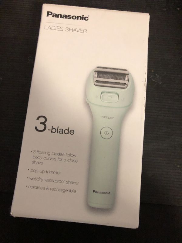 Photo 1 of Panasonic Close Curves Electric Shaver for Women, Cordless 3-Blade Shaver with Pop-Up Trimmer, Wet Dry Operation – ES-AWL6AG (Mint)