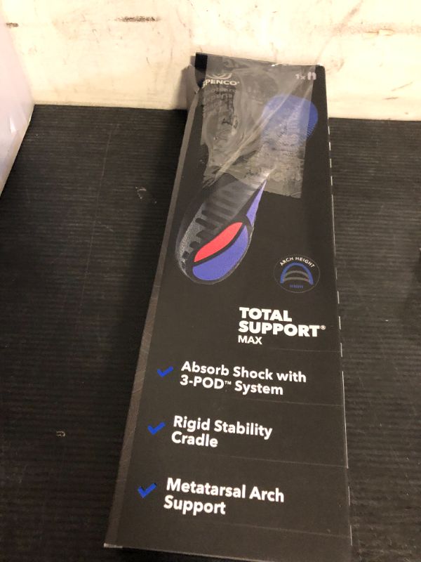 Photo 1 of Spenco Total Support Max Shoe Insoles - Orthotic Metatarsal Arch Support Inserts - Absorbs Shock, Reduces Over-Pronation, Conforms to Foot Contours, Deep Heel Cupping Women's 9-10.5/Men's 8-9.5