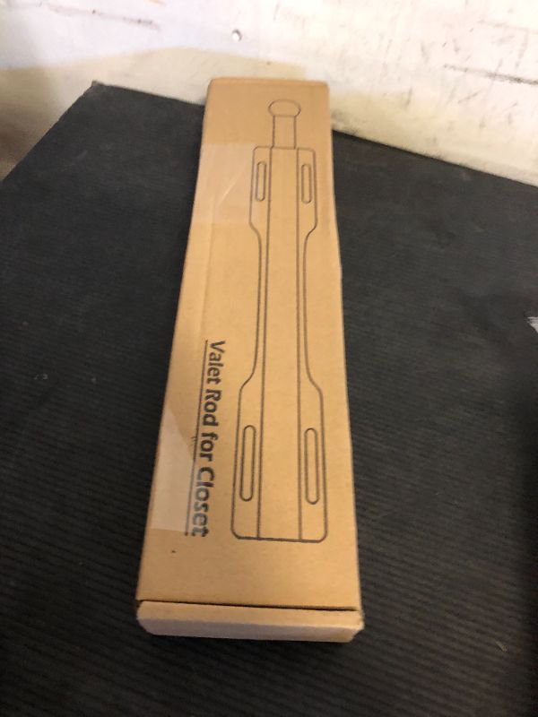 Photo 1 of FIRJOY Valet Rod for Closet Pull Out (Black)