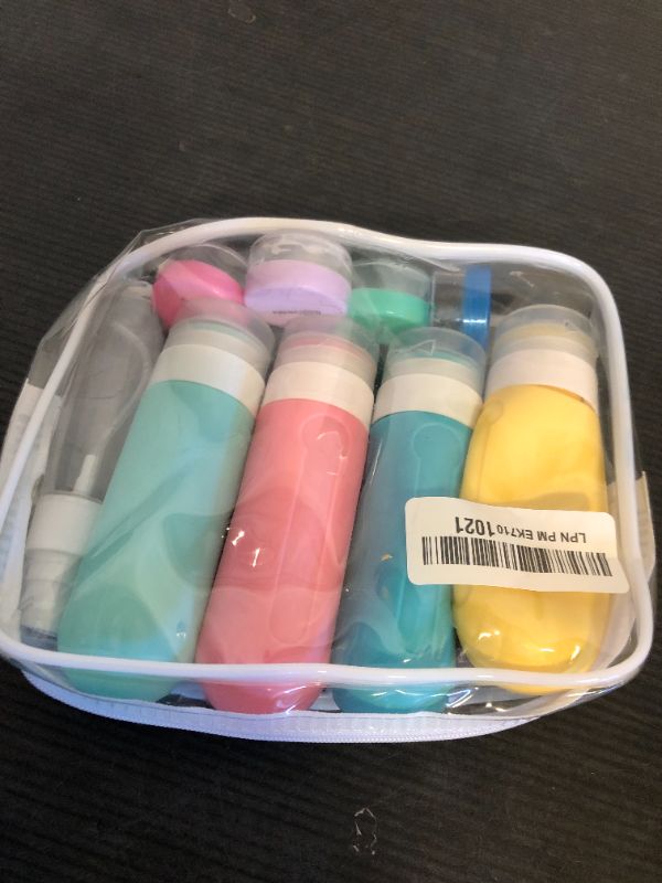 Photo 1 of 16pack Travel Bottles for Toiletries, TSA Approved LeakProof Squeezable Silicone Toiletry Containers for Shampoo, Conditioner, 3oz Portable Refillable Traveling Size Liquid Containers (16Pcs/Colorful)