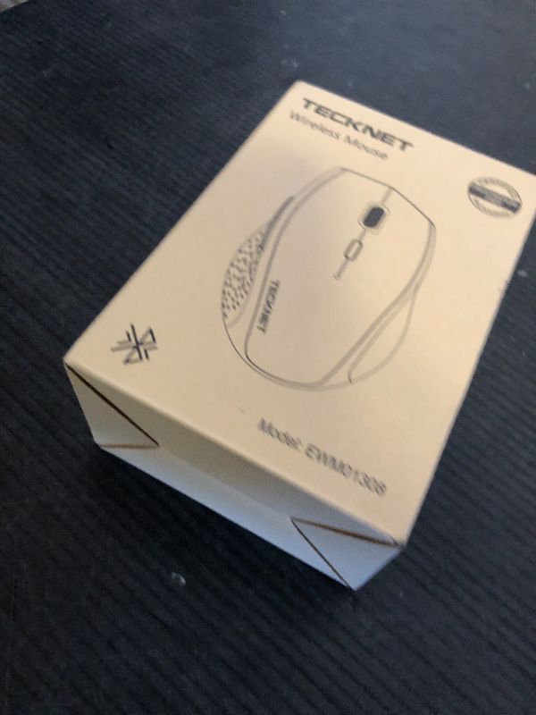 Photo 1 of TECKNET Bluetooth Mouse, 4800 DPI Wireless Mouse, 2-Year Battery 6 Adjustable DPI, 6 Buttons Compatible with Laptop/Windows/Computer - Black
