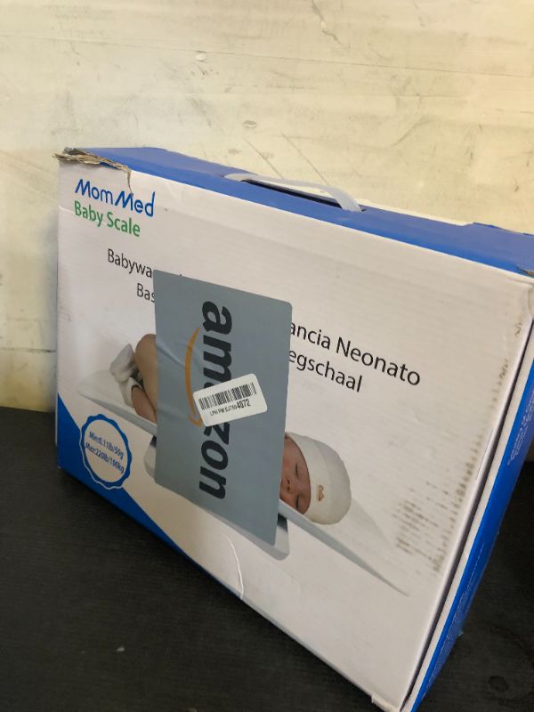 Photo 1 of MomMed Baby Scale, Multi-Function Toddler Scale, Baby Scale Digital, Pet Scale, Infant Scale with Hold Function, Blue Backlight, Weight and Height Track