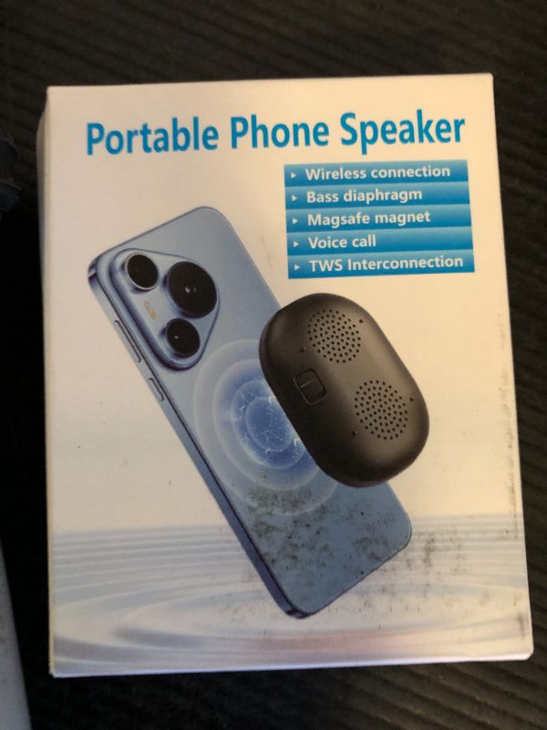 Photo 1 of Portable Magnetic Bluetooth Speaker - Mini Wireless Sound Amplifier with Microphone, Enhanced Volume & Clear Vocals for Hands-Free Calls, Music