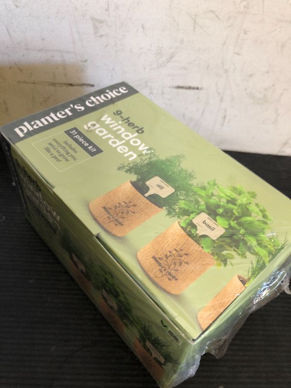Photo 1 of Planters' Choice 9 Herb Indoor Window Garden Kit - House Plants Seeds - Best Unique Gift Ideas for Women,Mom, Friend, Her, Birthday, Housewarming, Mother - New Home Kitchen Gifts - Live Plant Starter