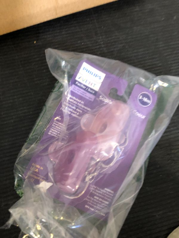 Photo 1 of Philips AVENT Soothie Heart pacifier 3-18m, pink/light pink, 2 pack, SCF099/12