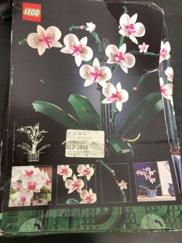 Photo 1 of LEGO Botanicals Orchid - Artificial, Fake Indoor Flowers Building Set for Home, Kitchen, Desk Decoration, Adults Ages 18+ - Gift for Graduation - 10311