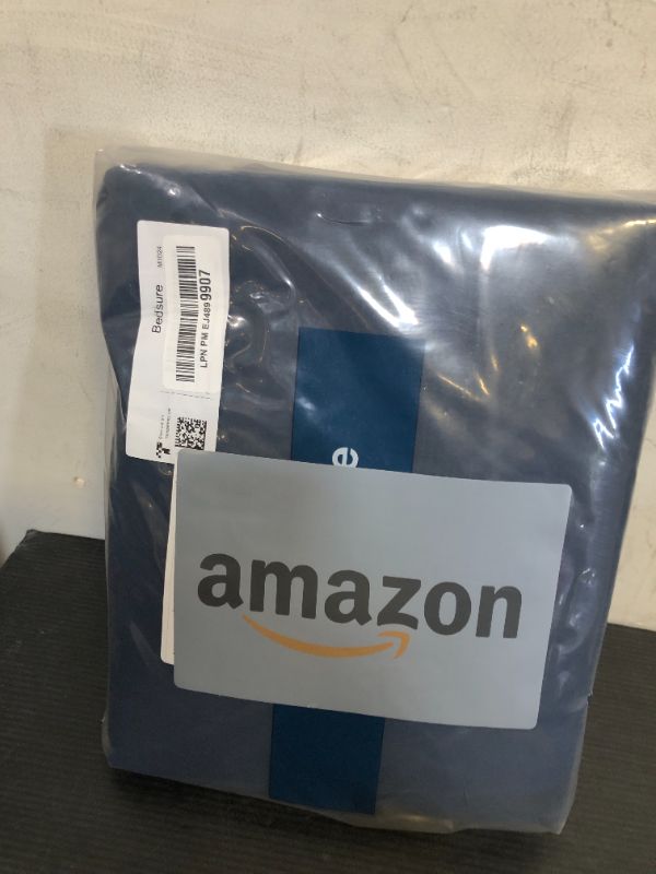 Photo 1 of Bedsure Duvet Cover Queen Size - Soft Double Brushed Bedding Set for Kids & Adults, Zipper Closure, 3 Pieces, Includes 1 Duvet Cover (90"x90") & 2 Pillow Shams, NO Comforter, Navy Blue