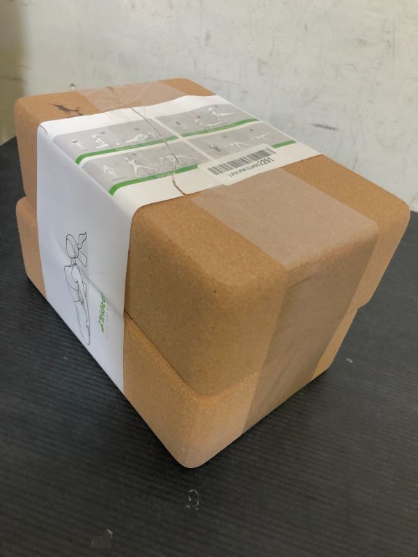 Photo 1 of Trideer Cork Yoga Blocks, 2 Pack Natural Cork Blocks, High Density with Non Slip Surface, Eco-Friendly Accessories and Ideal for Yoga, Pilates, Stretching