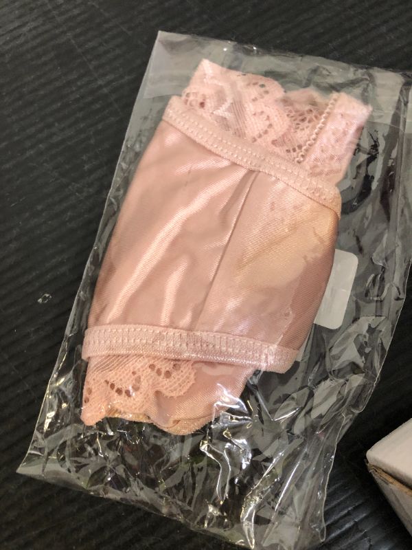 Photo 1 of Murimia Sexy Underwear for Women Seamless No Show Lace Bikini Panties Breathable Hi Cut Hipster, Pink, X-Small