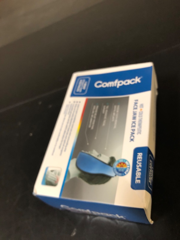 Photo 1 of Comfpack Wisdom Teeth Ice Pack Head Wrap After Surgery, 4 Reusable Hot & Cold Therapy Gel Ice Packs for Face Swelling, TMJ, Chin, Oral Pain, Facial Surgery, Jaw Pain, Black