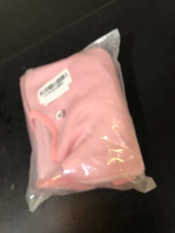 Photo 1 of KOESON Dog Calming Hoodie, Pet Thunder Jacket with Ear Wrap, Breathable Dog Anti-Anxiety Vest for Thunder, Fireworks, Travel, Separation, Comfort Pet Anxiety Relief Wrap, Pink M