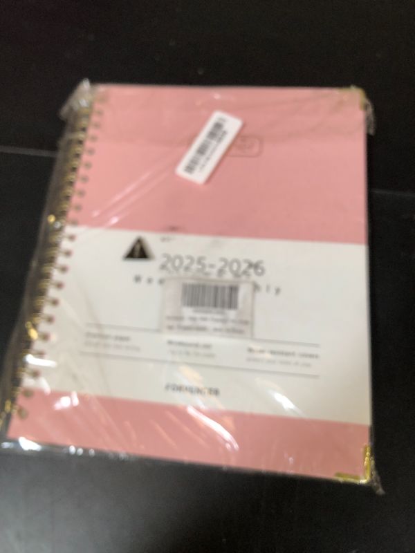 Photo 1 of Forvencer Academic Planner 2025-2026, Hardcover Weekly & Monthly Calendar Planner, July 2025 - June 2026, 8.5" x 11", Daily Agenda Book with Tabs, College Organizer Notebook, School Supplies for Student Teacher Classroom, Pink