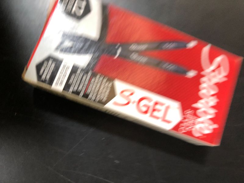 Photo 1 of Sharpie S-Gel Gel Pens, Black Barrel, Medium Point (0.7mm), Black Gel Ink Pens, 12 Count - Home, Office, School, Journaling, Writing, Note-Taking, Teacher Supplies