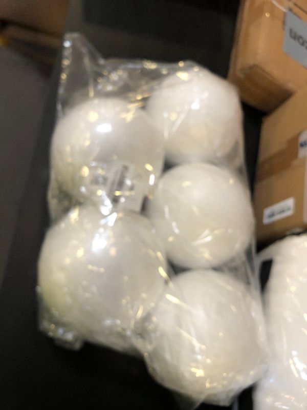 Photo 1 of (ONLY 5 IN THE PACK) Lyellfe 6 Pack Craft Foam Balls, 6 Inch Round Polystyrene Foam Ball for DIY Arts Projects, Ornaments, School Modeling, Drawing 
