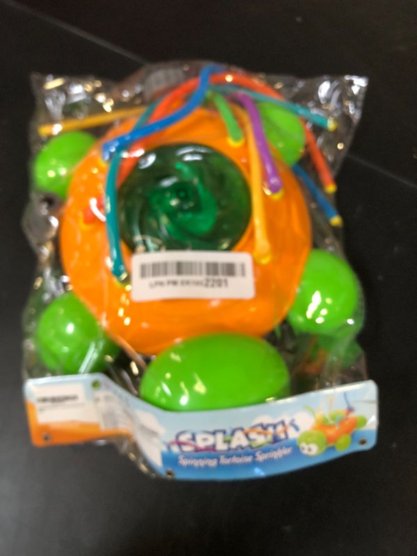 Photo 1 of Chuchik Water Sprinkler for Kids - Backyard Spinning Turtle Toy - Summer Splashing Fun - Sprays Up to 8ft High - Attaches to Garden Hose