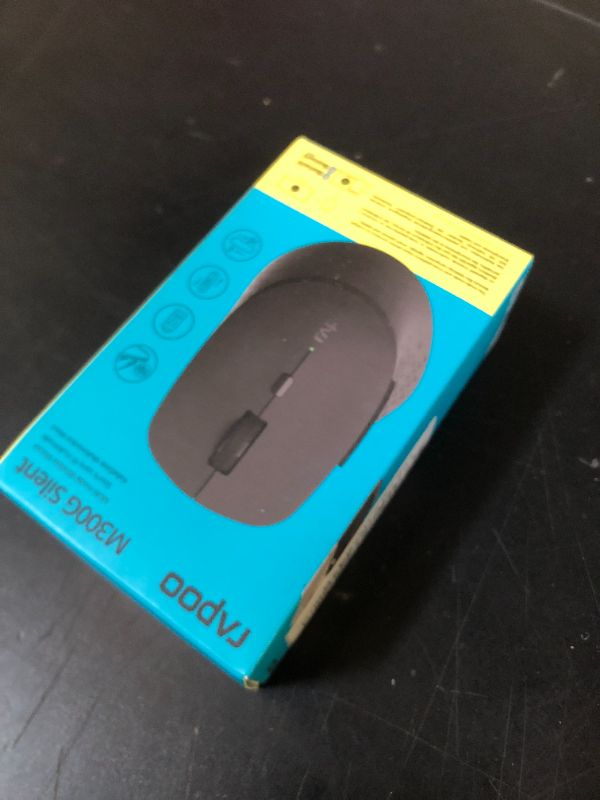 Photo 1 of Rapoo M300G Silent Wireless Mouse, Bluetooth Mouse for Laptop, 2.4GHz with USB Receiver Computer Mouse, 2400 Adjustable DPI Optical Tracking, 1 Year Battery Life, Compatible with PC, Light Grey