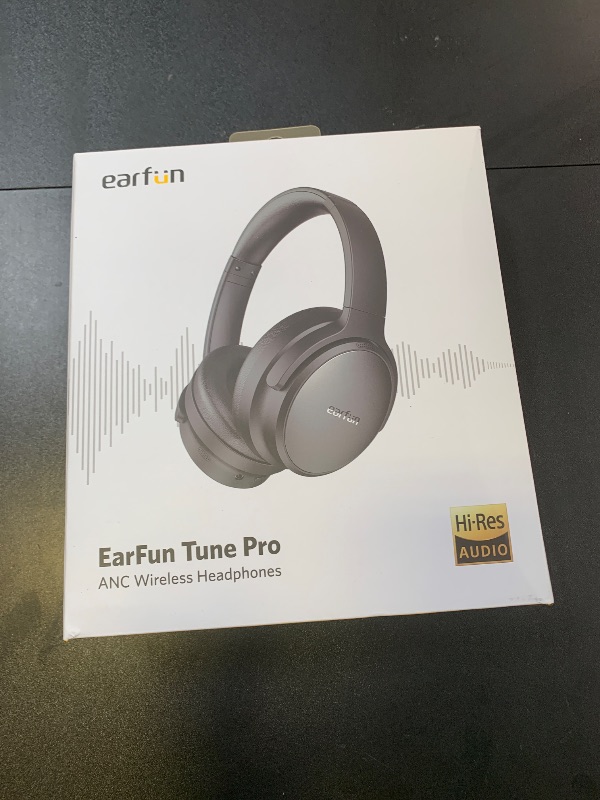 Photo 1 of EarFun Tune Pro Active Noise Canceling Headphones, Wireless Bluetooth Headphones with 5 Mics, 120H Playtime, Bluetooth 5.4, Hi-Res Audio, Multipoint Connection, Custom EQ via App, Comfortable Fit