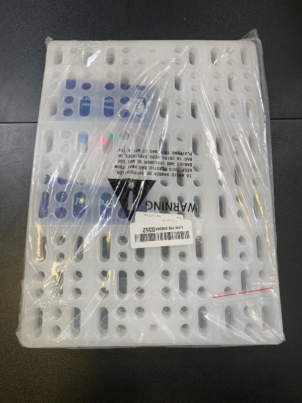 Photo 1 of 8 Pcs Rabbit Feet Pad Plastic Bunny Cage Floor Mat Foot Resting Hole Leak Water Nest Mat Pet for Small Animal Hamster Rat Chinchilla Guinea Pig Cats Dogs (White)
