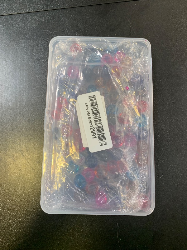 Photo 1 of Craftdady 88Pcs Large Hole Glass European Spacer Beads 15x10mm Mixed Color Rondelle Slide Charm Beads for Snake Chain Bracelet Jewelry Making Hole: 5mm