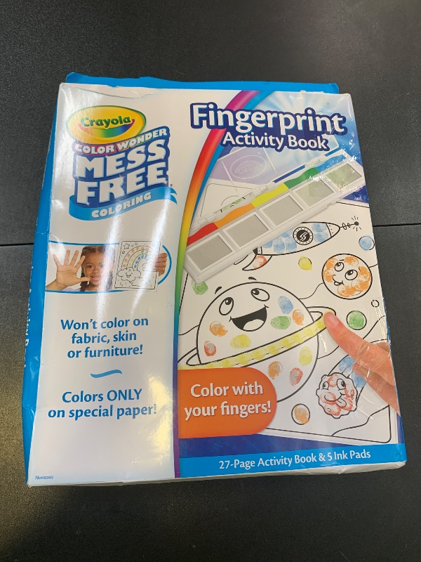 Photo 1 of Crayola Color Wonder Mess Free Fingerprint Ink Painting Activity Set, Finger Painting Alternative, Toddler Coloring, Travel Activity, Gift for Toddlers