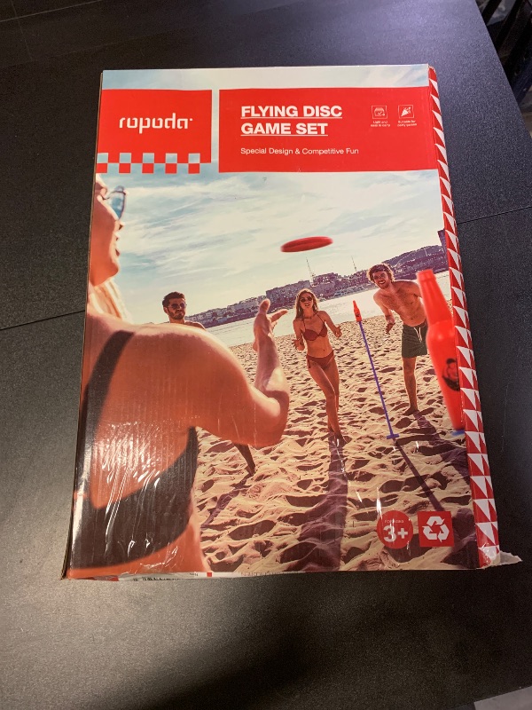 Photo 1 of ropoda Outdoor Games-Upgraded Flying Disc Game Set, Fun Bottle Drop Yard Games with Friend and Family, Portable Lake Games Game for Lawn and Beach Games with Thicker Pole (Polish Horseshoes)-Standard