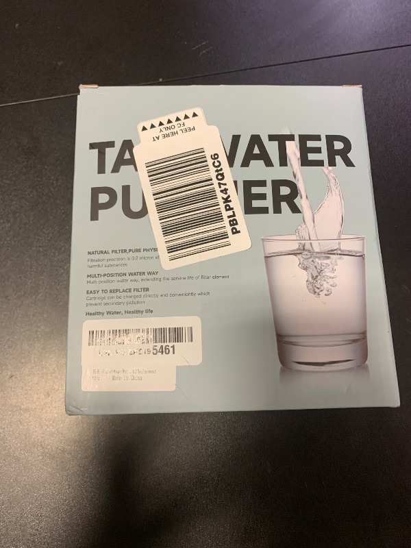 Photo 1 of Faucet Mount Water Filter, Kitchen Filter Water Faucet, Activated Carbon Water Faucet Filter Reduces Chlorine, Limescale, Heavy Metals & Bad Taste with 2 Replacement Filter