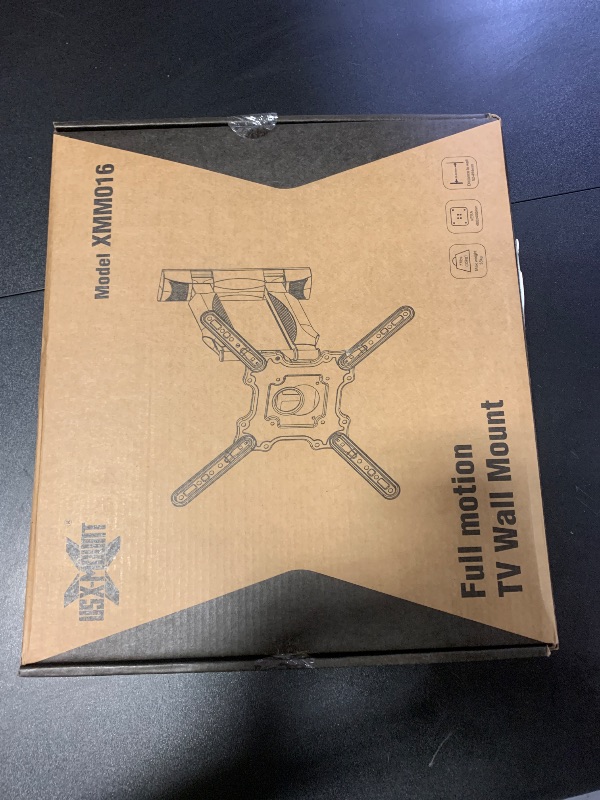 Photo 1 of USX MOUNT UL Listed TV Wall Mount for Most 26-60 Inch TVs, Wall Mount TV Brackets with Swivel, Tilt, Rotating, Center Corner Design on Single Stud, Up to 77 lbs Max VESA 400x400mm