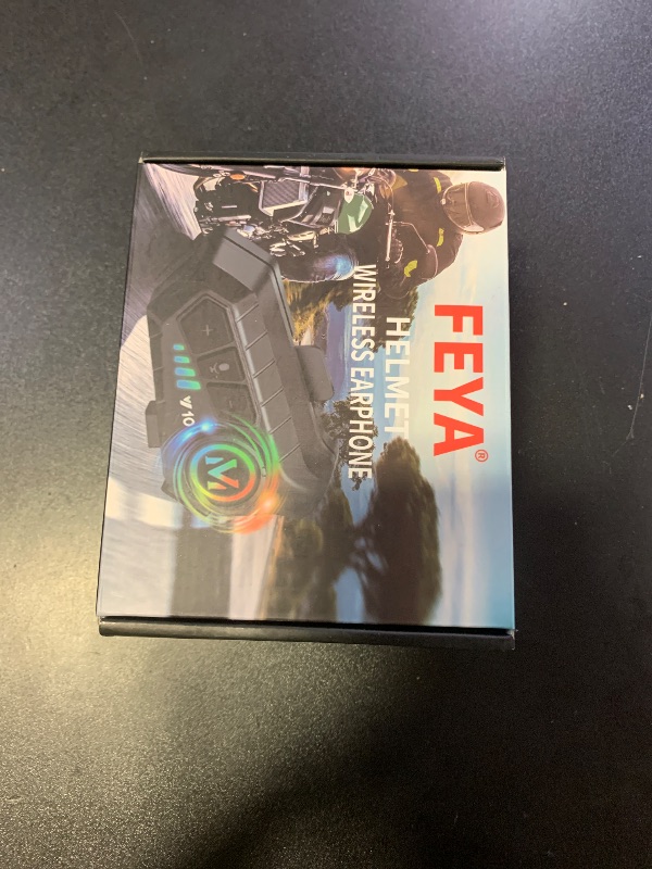 Photo 1 of FEYA Motorcycle Helmet Speakers High Battery Life Helmet Headphone IPX6 Automatic Answer/Call Music Control/Intelligent Noise/Wake up Siri, 2 Different Types of Mic - Compatible with All Helmets