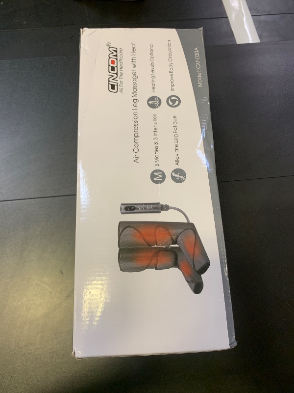 Photo 1 of CINCOM Leg Massager with Heat and Compression, Legs Massage for Circulation and Pain Relief FSA HSA, Heating Calf Leg Air Compression Massager Help with Relief Edema RLS