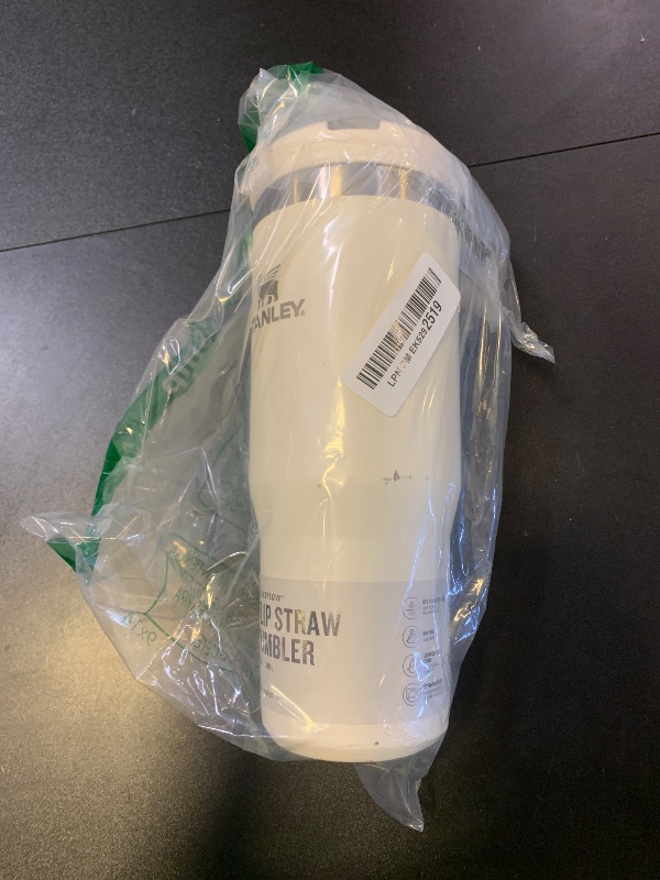 Photo 1 of STANLEY IceFlow Stainless Steel Tumbler with Straw - Vacuum Insulated Water Bottle for Home, Office or Car - Reusable Cup with Straw Leak Resistant Flip - Cold for 12 Hours or Iced for 2 Days (Cream)