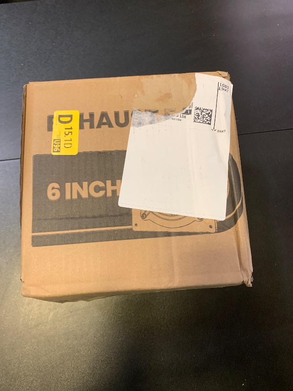 Photo 1 of HG Power 6 Inch Exhaust Fan with Speed Controller, 308CFM Wall Exhaust Fanfor Kitchen, Bathroom, Metal Extractor Fan for Pet Room, Smoking Room, Attic, Garage, Window Ventilation