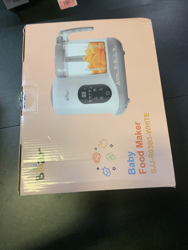 Photo 1 of BEAR 2024 Baby Food Maker | One Step Baby Food Processor Steamer Puree Blender | Auto Cooking & Grinding | Baby Food Puree Maker with Self Cleans | Touch Screen Control, White