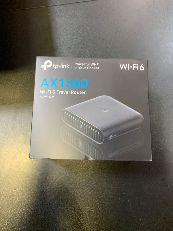 Photo 1 of TP-Link Ultra-Portable Wi-Fi 6 AX1500 Travel Router TL-WR1502X | Easy Public WiFi Sharing | Hotel/RV/Travel Approved | Phone WiFi Tether | USB C Powered | Multi-Mode | Tether App | Durable Design