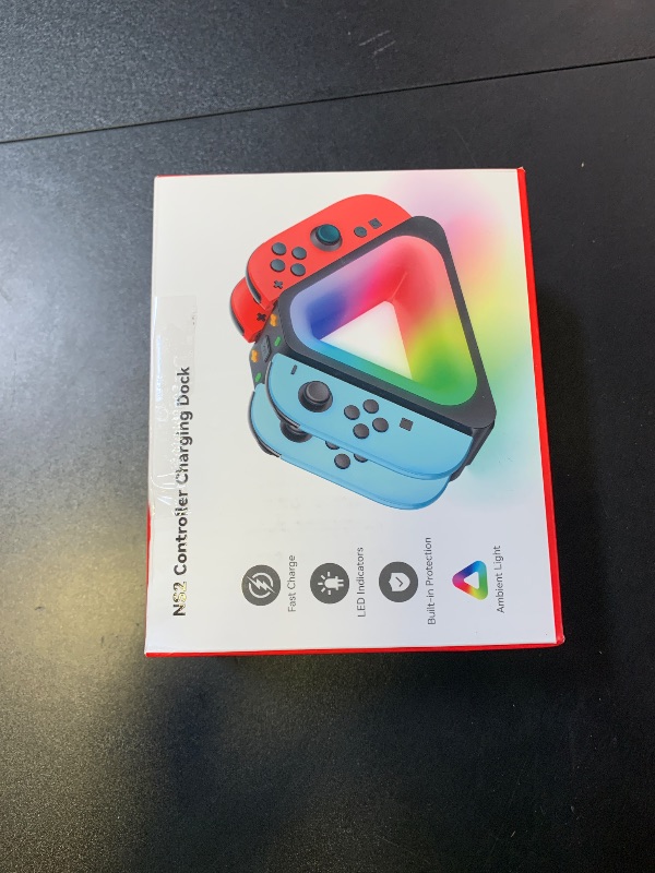 Photo 1 of Charging Dock for 2025 Nintendo Switch 2 JoyCon,Joycon 2 Controller Charging Docking Station, Ergonomics & Magnetic Fast Charger Dock Station with Charging Cable for Nintendo 64 Games