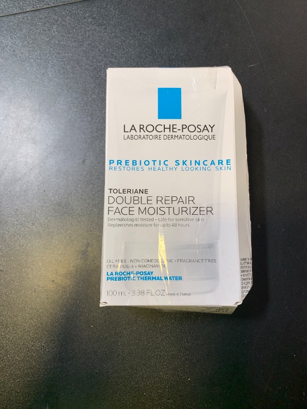 Photo 1 of La Roche-Posay Toleriane Double Repair Face Moisturizer, Daily Moisturizer Face Cream with Ceramide and Niacinamide for All Skin Types, Oil Free, Fragrance Free