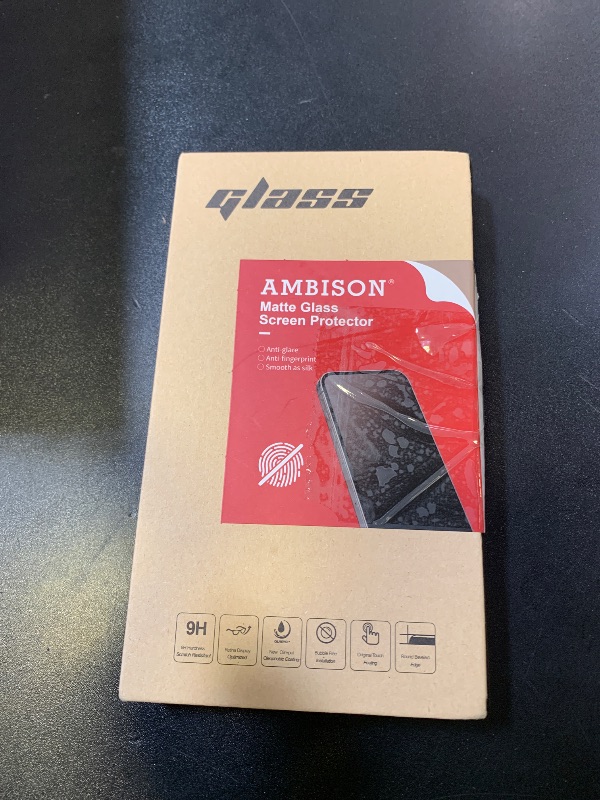 Photo 1 of Ambison [2 Pack Matte Glass Screen Protector Compatible with iPhone 15 Pro Max, Dynamic Island Compatible/Anti-Glare [No Bubbles] Install Frame/Smooth as Silk, iPhone 15 Pro Max 6.7inch 2023