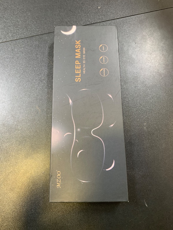 Photo 1 of MZOO Sleep Eye Mask for Side Sleeper Men Women, Zero Eye Pressure 3D Sleeping Mask, Light Blocking Patented Design Night Blindfold, Soft Eye Shade Cover for Travel, Black