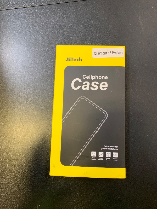 Photo 1 of JETech Case for iPhone 15 Pro Max 6.7-Inch, Heavy Duty Dual-Layer Rugged Protection, Shockproof Protective Tough Phone Cover with Matte Back (Black)