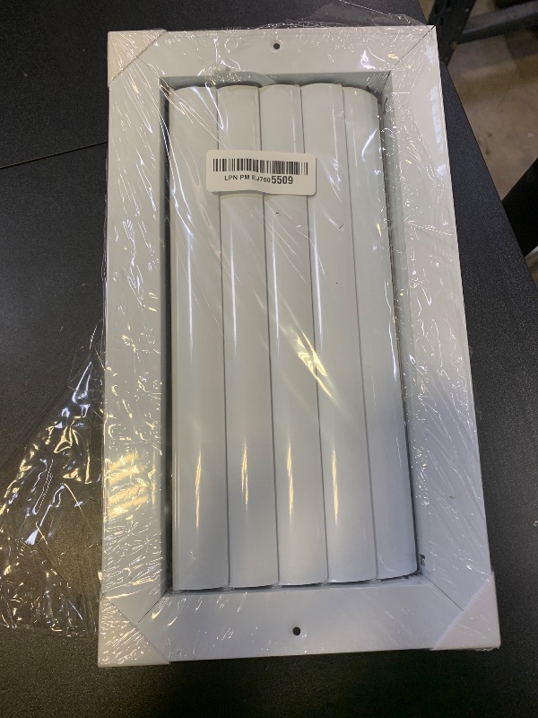 Photo 1 of 6x12 Inch (Duct Opening) Aluminum 1-Way Air Flow Vent – HVAC Vent Cover for Wall or Ceiling – Quiet HVAC Wall Register with Multi-Shutter Damper – Adjustable Curved Blade - Plastic Seal for Tight Fit